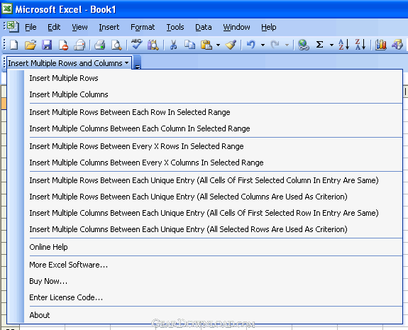 Insert Multiple Rows And Columns Between Data In E 3 3 18 Free Download