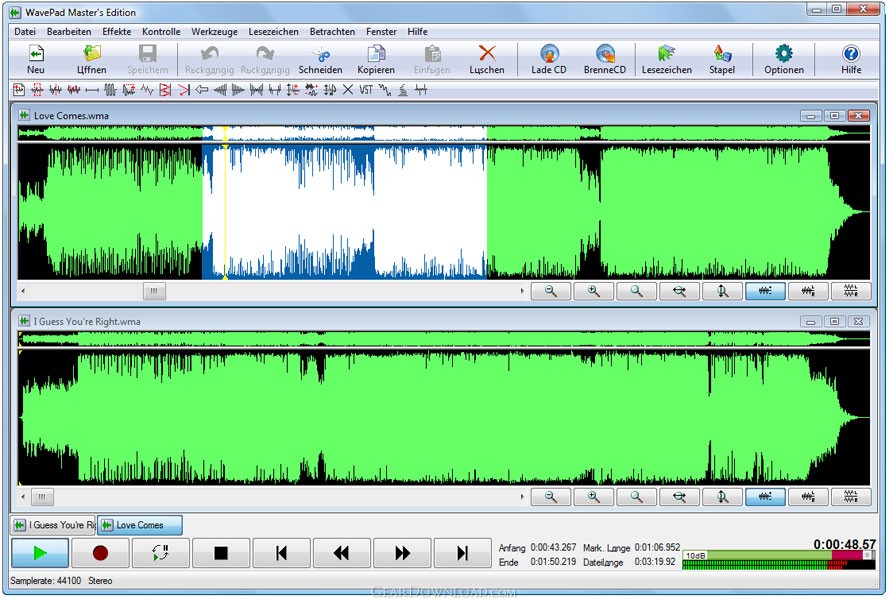 free download wavepad sound editor software