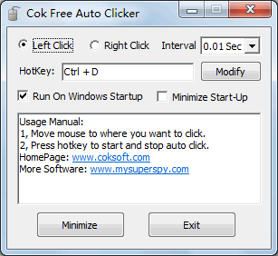 how to set auto click