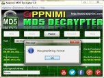 Appnimi MD5 Decrypter Screenshot