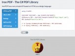 The C# PDF Library Screenshot