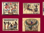 Egypt Tomb Scenes - Papyrus Art