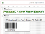PrecisionID 1D Barcode ActiveX Control Screenshot