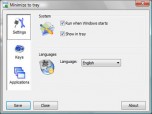 Minimize to tray Screenshot