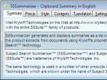 Subject Search Summarizer Screenshot