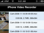 iPhone Video Recorder Screenshot