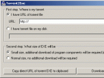 Torrent2Exe Screenshot