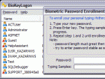 BioKeyLogon Screenshot