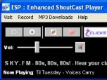 ESP Enhanced ShoutCast Player Screenshot