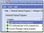 Remove Startup Programs Buddy Screenshot