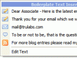 Boilerplate Template Text Inserter Screenshot