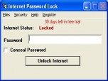 Internet Password Lock Screenshot