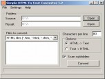 Simple HTML To Text Converter Screenshot