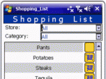 Shopping List Deluxe (WM) Screenshot