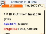 Fonwar Instant Messenger v3.0 Beta Screenshot