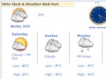 SharePoint Clock & Weather Web Part Screenshot