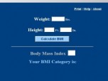 BMI Index Calculator Screenshot