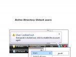 Active Directory Unlock Users Screenshot