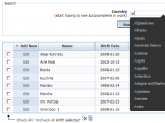 PHP DataGrid AJAX Enabled Web Control Screenshot