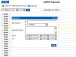 PHP Events Calendar Control Screenshot