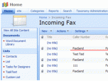 Virto SharePoint Incoming Fax Service Screenshot