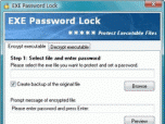 EXE Password Lock Screenshot