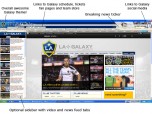 MLS LA Galaxy Soccer IE Browser Theme Screenshot