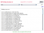 Holiday Calculator