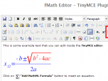 fMath Editor - TinyMCE Plugin Screenshot