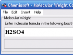 Molecular Weight Calculator Screenshot