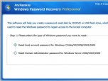 AnyPasskey Windows Password Recovery Screenshot