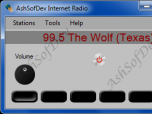 AshSofDev Internet Radio Screenshot