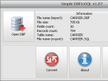 Simple DBFtoSQL convertor Screenshot