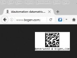 SSRS Data Matrix 2D Barcode Generator Screenshot